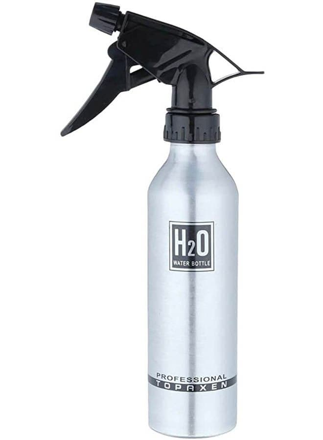 H2O Printed Water Sprayer Silver Water Bottles