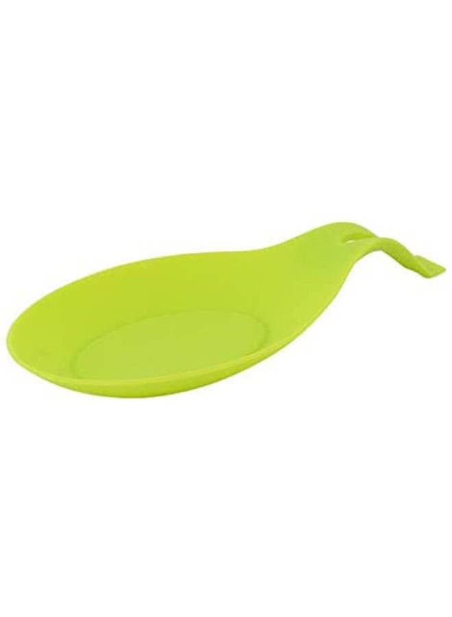 Heat Resistant Kitchen Utensil Spatula Silicone Spoon Holder Cooking Tool Green