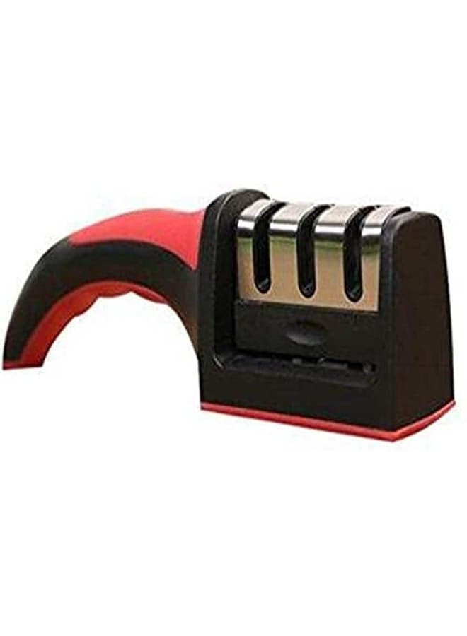 Kitchen Knife Sharpener Professional 3 Stage Sharpening System For Steel Knives Black Kitchen Knives & Cutlery Accessories