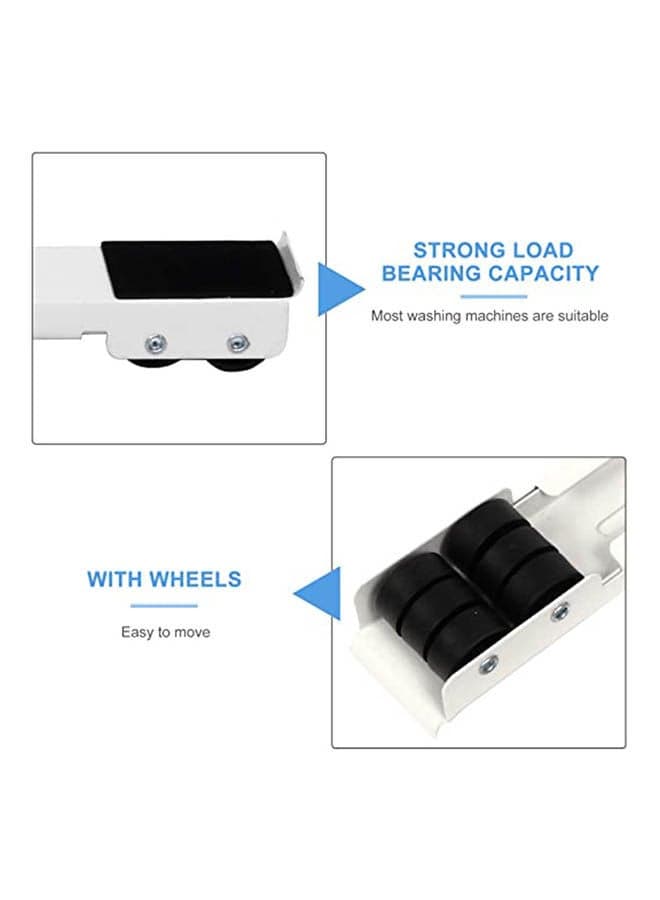 Washing Machine Base Stand Movable Multi Functional Furniture Dolly Base For Washing Machine Dryer Refrigerator Applianc Multicolour 18*2*1.5cm Kitchen Accessories (٣)
