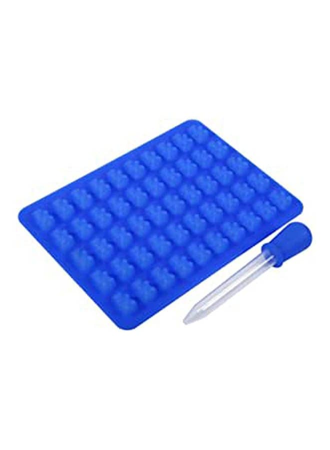 Bear Shape Chocolate Mold Soft And Durable Chocolate Molds Silicone Come With A Dropper For Chocolate Suitable Mold For Chocolate Candy Ice Cube Blue 10 x 10 x 10cm Decorating Tools