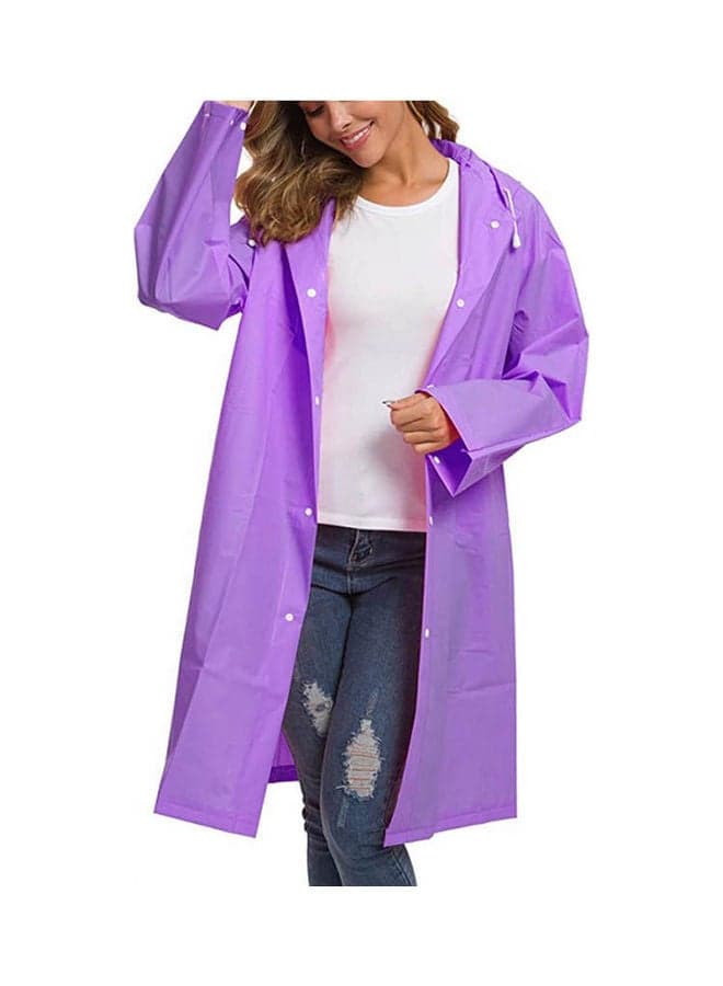 Clear Eva Raincoat Waterproof Rain Ponchos Long Rainwear Size Xl