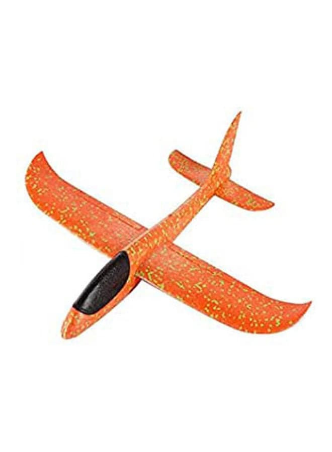 Hand Launch Throwing Glider Aircraft Foam Airplane Toy Orange Play Vehicles