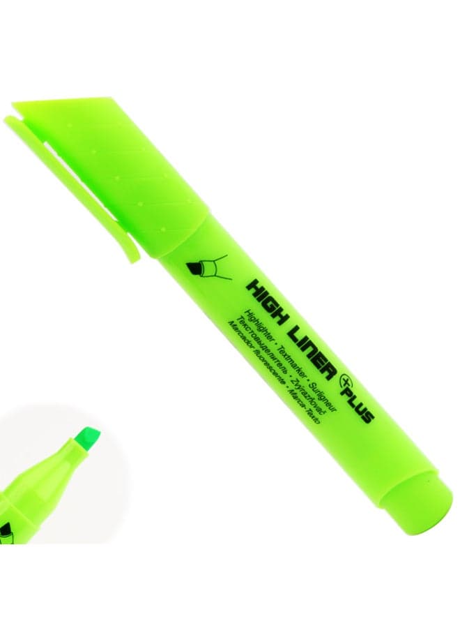High Liner Plus Chisel Nr:36005 Green Stationery Highlighters