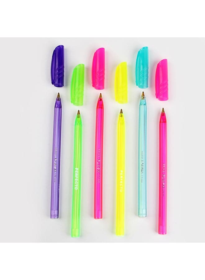 Prima Flash Ballpoint Pen, Set Of 6 Assorted Colors Multicolour (٣)