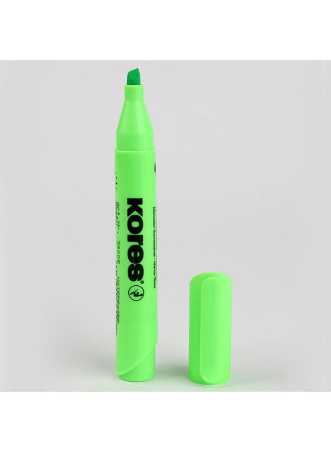 High Liner Plus Chisel Nr:36005 Green Stationery Highlighters (3)
