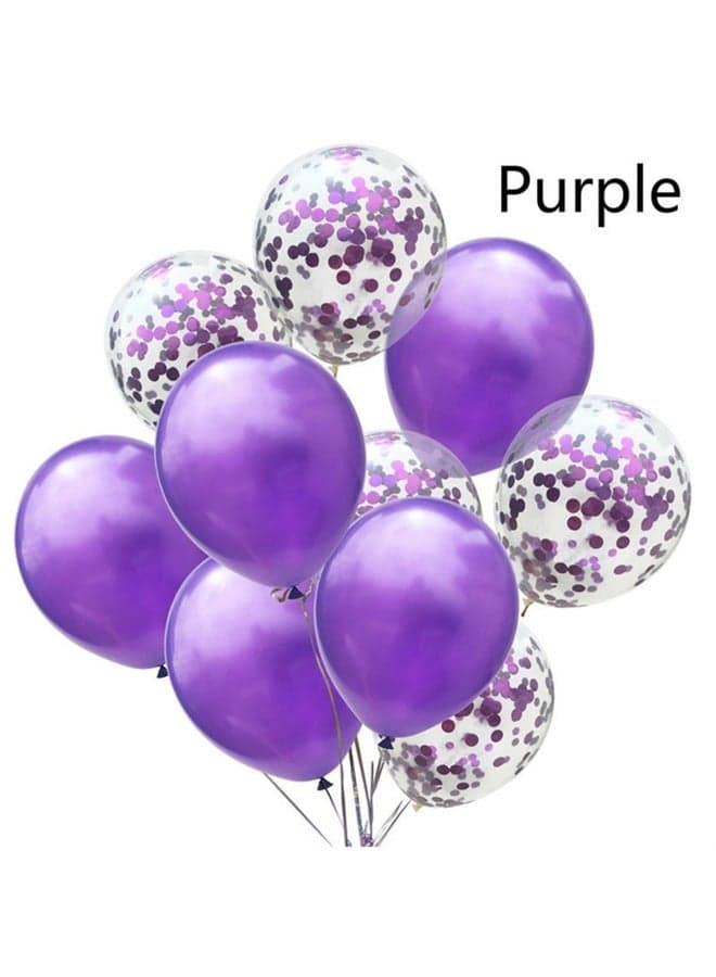 10-Piece Decorative Party Balloons Set 12inch (٦)