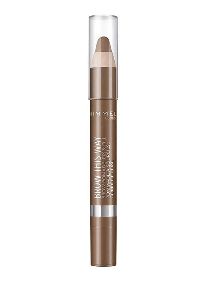 Brow This Way Pomade Fix & Fill Crayon Dark Brown Eyebrow Pencils