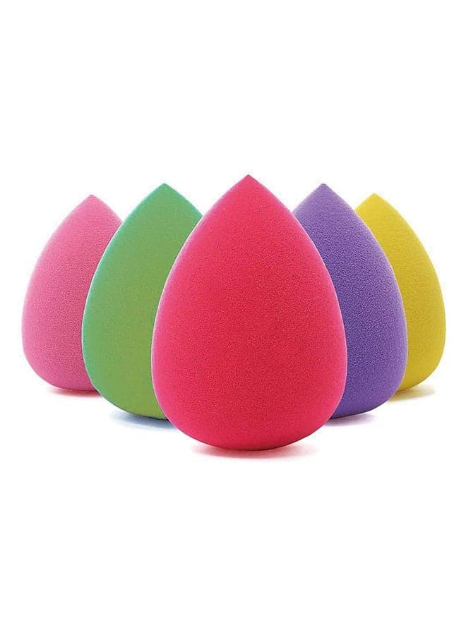 5 Pcs Makeup Sponge Set Blender Beauty Foundation Blending Sponge, Flawless for Liquid, Cream, and Powder Makeup Sponges Multicolour Make Up Sponges