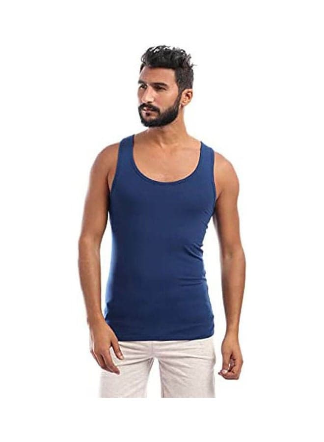 Sleeveless-Shirt Blue