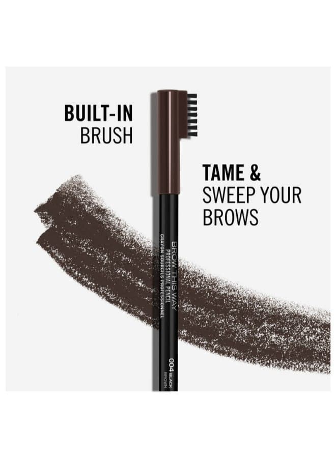 Rimmel Brow This Way Professional Eyebrow Pencil Shade 004 Black Brown (6)