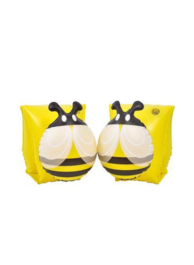 2-Piece Inflatable Bee Arm Bands 23x15x17cm Swim Gear (٣)