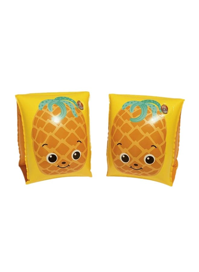 Pack Of 2 Strawberry Printed Inflatable Armbands 23x15cm Swim Gear