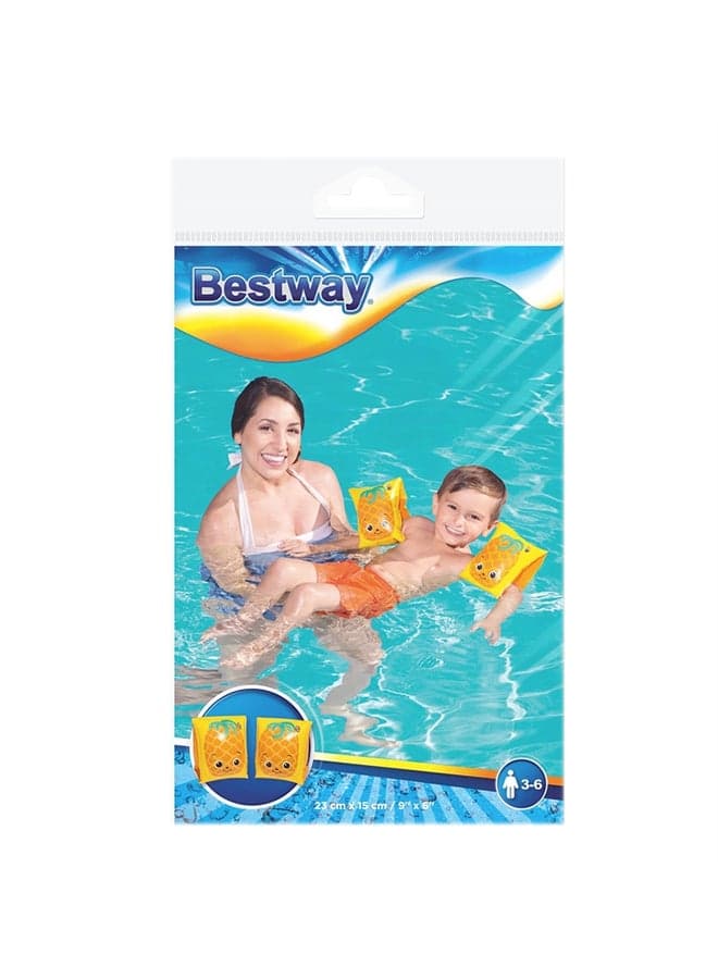 Pack Of 2 Strawberry Printed Inflatable Armbands 23x15cm (4)