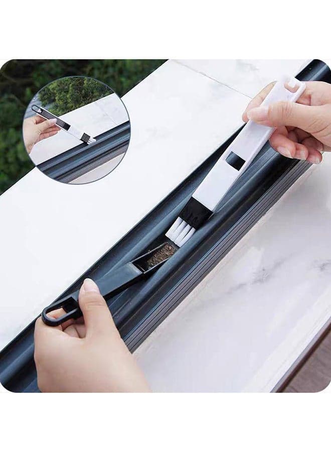 2-In-1 Multipurpose Window Cleaner Multicolour 21.8 x 12cm Cleaning Brushes (٣)