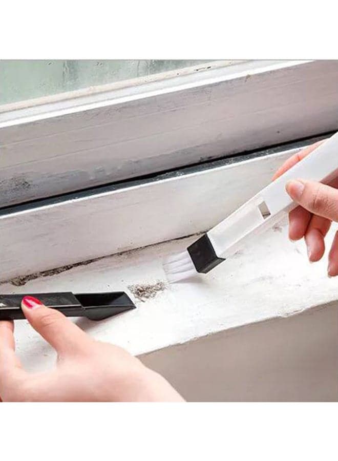 2-In-1 Multipurpose Window Cleaner Multicolour 21.8 x 12cm Cleaning Brushes (٤)