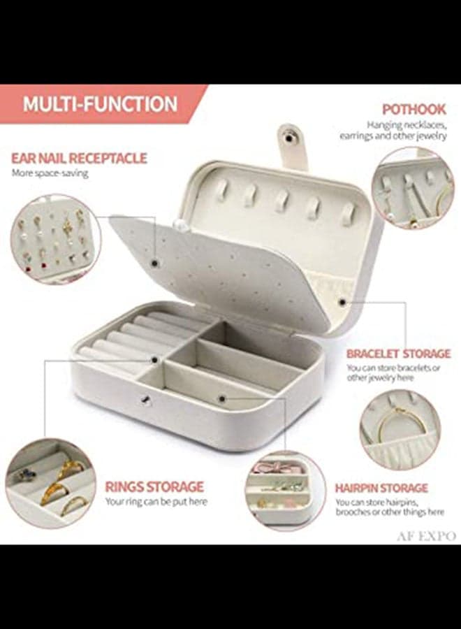 Travel Accessories Jewelry Organizer Box Jewellery Boxes (٣)