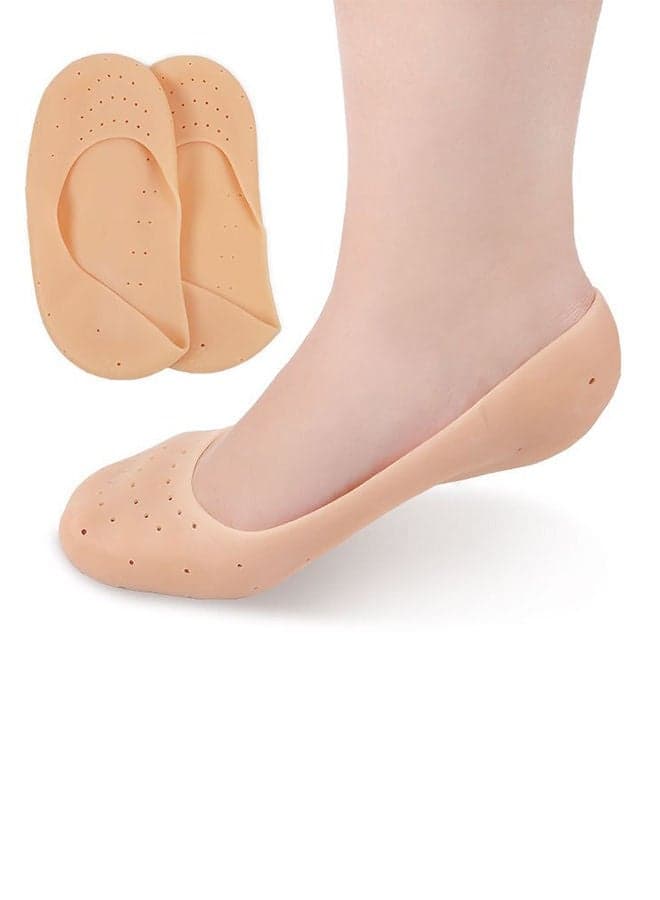 1 Pair Silicone Socks Foot Anti-Ing Protector Foot Care Tool Prevention Socks Moisturizing Silicone Sock For Moisturizing Foot Heel And Prevent Dry Heel