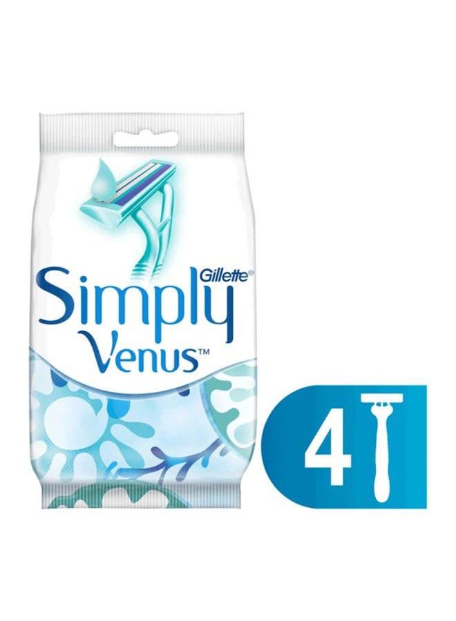 Gillette Simply Venus 2 Disposable Blades bags of 4