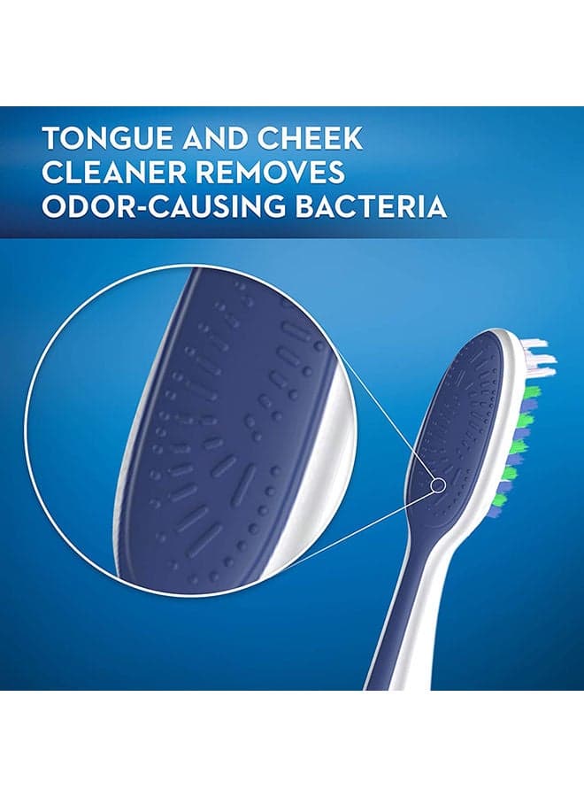 Expert Extra Clean, Soft Manual Toothbrush With Angled Bristles Assorted multicolour 40 Soft (٧)