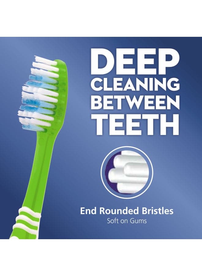 123 Fresh Toothbrush - 40 Medium Multicolour Manual Toothbrushes (٣)