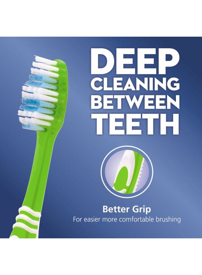 123 Fresh Toothbrush - 40 Medium Multicolour Manual Toothbrushes (٤)