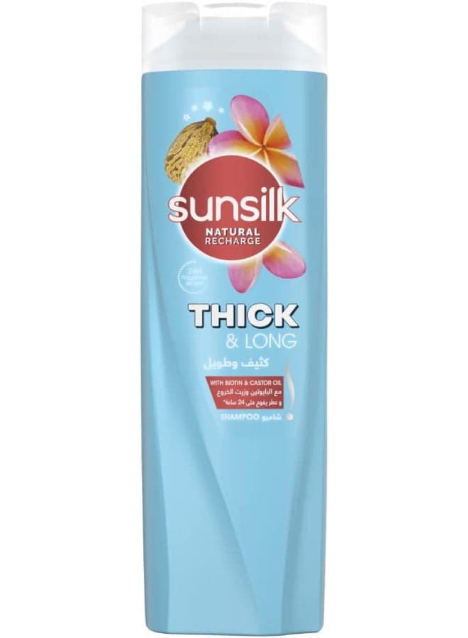 Shampoo Biotin & Castor Oil For Thick and Long Hair Blue 180ml