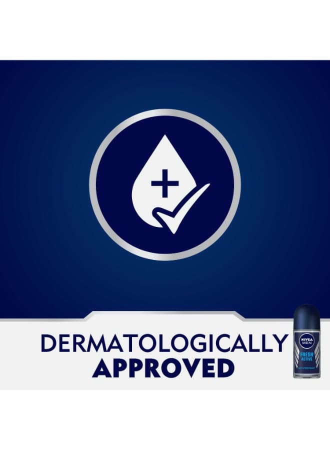 Men Fresh Active Antibacterial Deodorant Roll-On 72H Protection With Infini Fresh Formula Long-Lasting Freshness 50ml Deodorants & Antiperspirants (5)