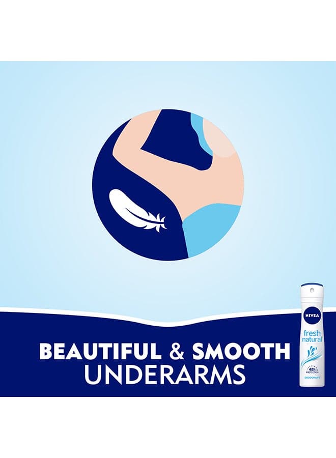 Fresh Natural, Deodorant for Women, Spray 150ml (3)