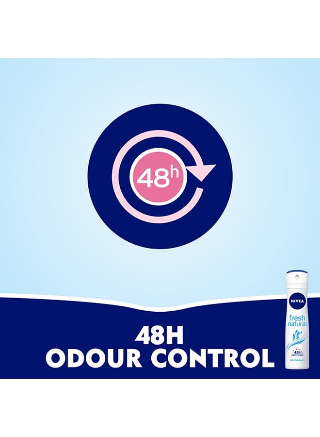 Fresh Natural, Deodorant for Women, Spray 150ml (4)