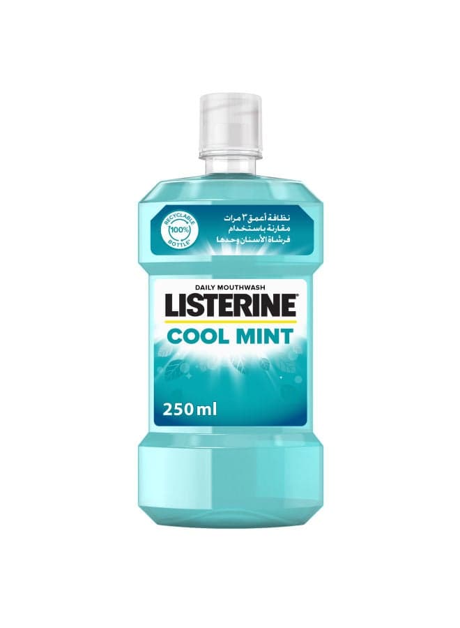 Listerine Mouthwash, Cool Mint, Clear 250ml