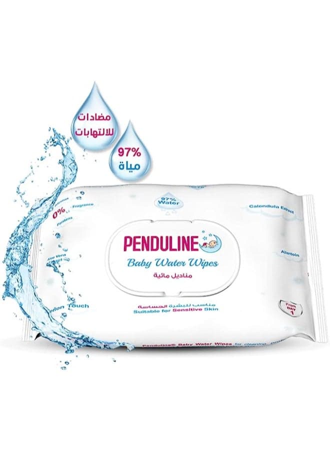 Penduline Baby Wipes With 97% Water | 70pcs | Calendula |Safe for New Born | Sensitivie Skin | Zero Alcohol - Fragrance - Parabens Baby Wet Wipes