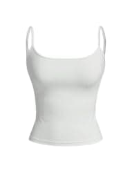 Women's Slim Fit Camisole Tank Top - Comfortable Everyday Wear Under Clothes White Shirt