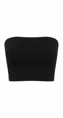 Women's Microfiber Stretch Wirefree Bra Black – Comfortable for Everyday Use