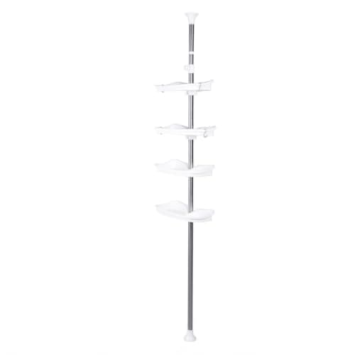 Bathroom Stand - Practical Corner Organizer for Bathroom Helps Arrange Use Supplies and Use Corner Spaces in an Organized Way and Easy to Access Daily Items (W) Caddy