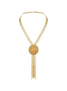 Luxe Tassel Collet – Large Gold Necklace | Suitable for Occasions and Special Looks