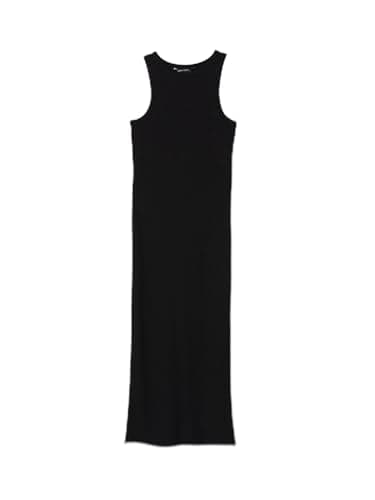 LC WAIKIKI S5CS71Z8-CVL-1 Classic Ribbed Fabric Crew Neck Extra Slim Dresses - Women