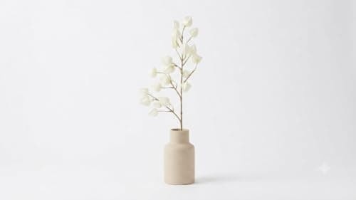 White Artificial Flowers Branch for Decoration 100cm Length Artificial plant
