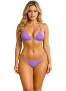Women's 2 Piece Swimsuit Triangle Cut Out Gold Chain Bikini Swimwear HAN-besha-318