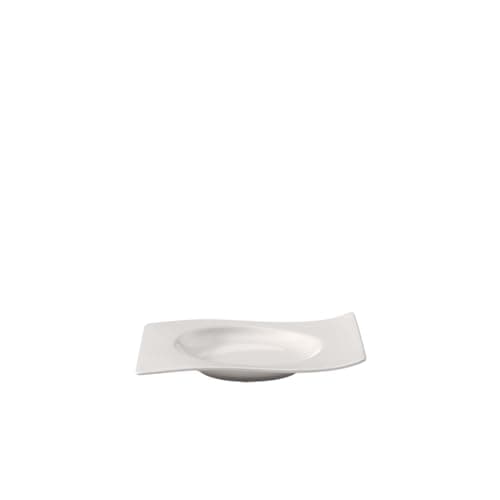 Villeroy & Boch New Wave Cream Soup Cup Saucer, 7 x 6 in, White Drinking cup