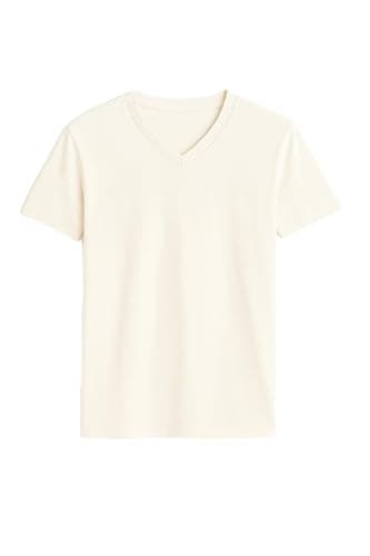 ISTANBUL MODEL Men’s V-Neck T-Shirt, Short Sleeve Plain Tee, 95% Cotton & 5% Spandex Stretch, Classic Fit, Pack of 1