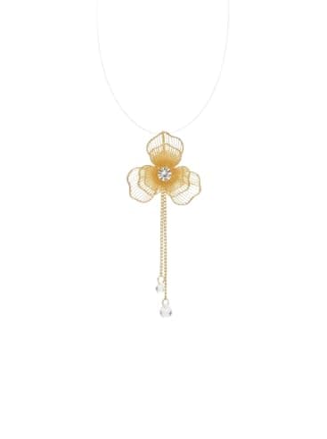 Stainless Steel Intertwined Double Flower Earrings Elegant Ear Jewelry