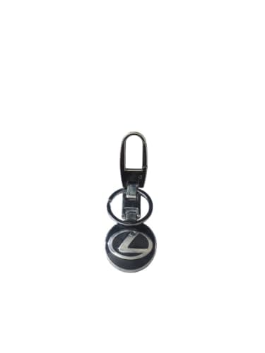 ميدالية معدنية لمفاتيح السيارة، رقم الموديل ، بلون اسود Keychain