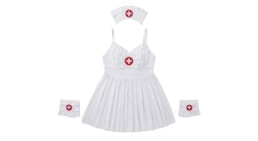 Hanadi Women's White Lace Tulle Lingerie Set - One Size Bra underwear set
