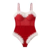 Women's Christmas Outfit Set - Satin Silk Dress Festival Dress