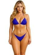 Women's 2 Piece Swimsuit Triangle Cut Out Gold Chain Bikini Swimwear HAN-besha-318