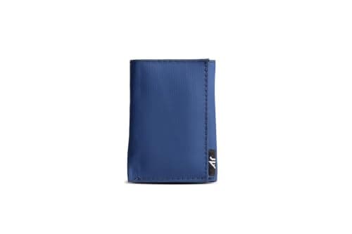 Ar Tri Wallet by Arij Bags | Water-Resistant Fabric Wallet - Tri-Fold Design with 7 Card Slots + Cash Pocket with RFID Protection (Navy)