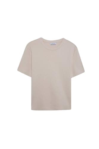 DeFacto Womens Regular Fit Crew Neck Short Sleeve Young Knitted Short Sleeve T-Shirt D7579AX Short Sleeve T-Shirt