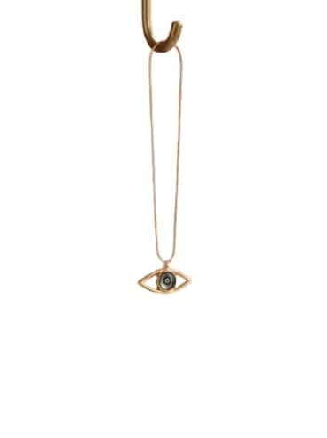 Stainless Steel Eye Pendant Necklace Modern Elegant Daily Jewelry Chain