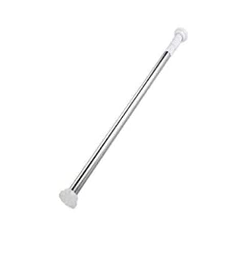 Stainless steel curtain shower rod silver, size: 70-120 cm Hanging rod